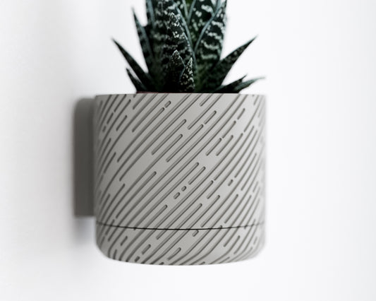 Wall Planter with Hidden Drip Tray