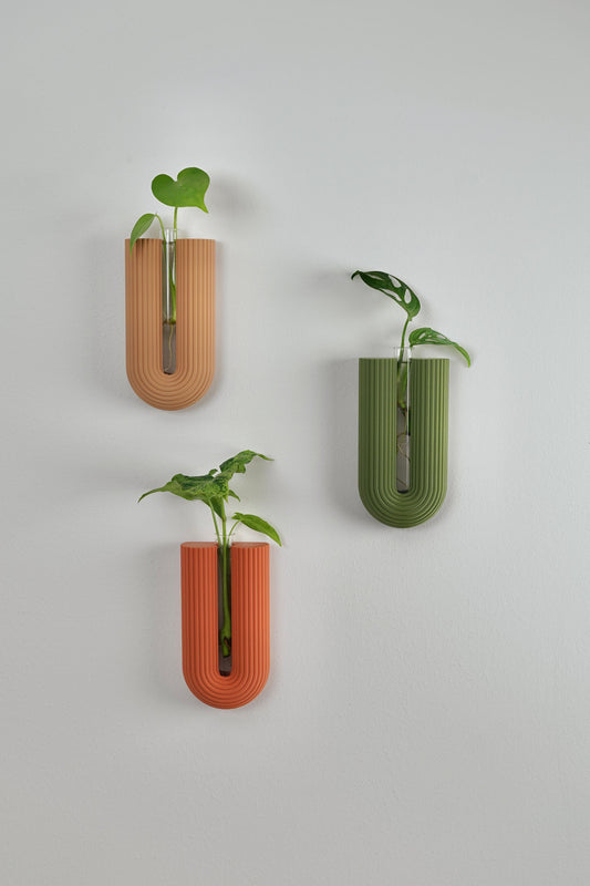 Wall-Mounted Propagation Vase Set — 3-Piece