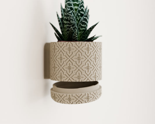 Wall Planter with hidden drip tray