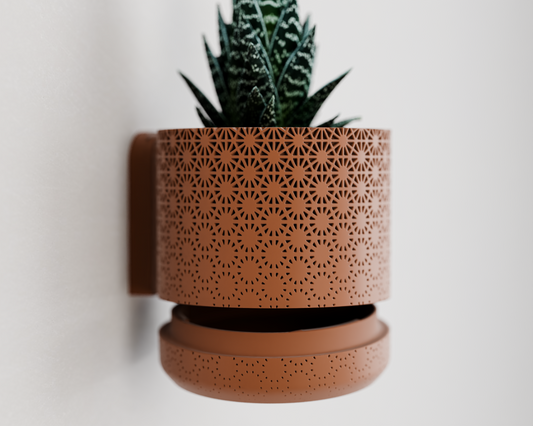 Wall Planter with Hidden Drip Tray