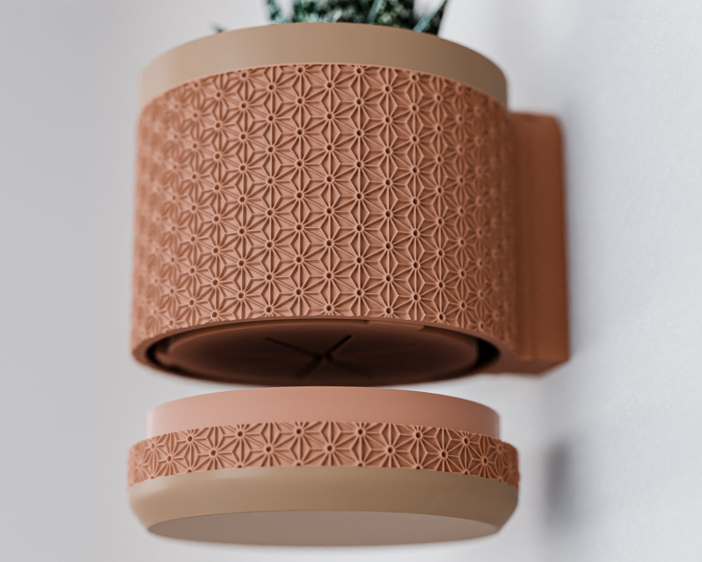 Wall Planter with Hidden Drip Tray