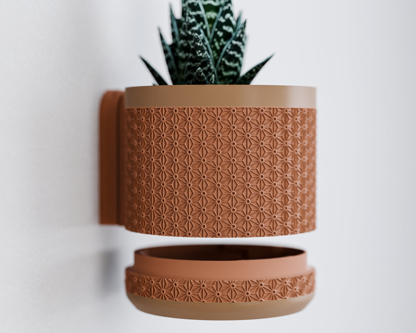 Wall Planter with Hidden Drip Tray