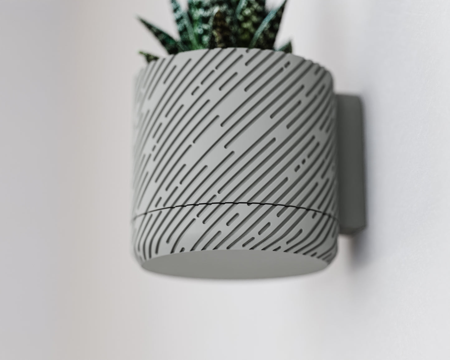 Wall Planter with Hidden Drip Tray