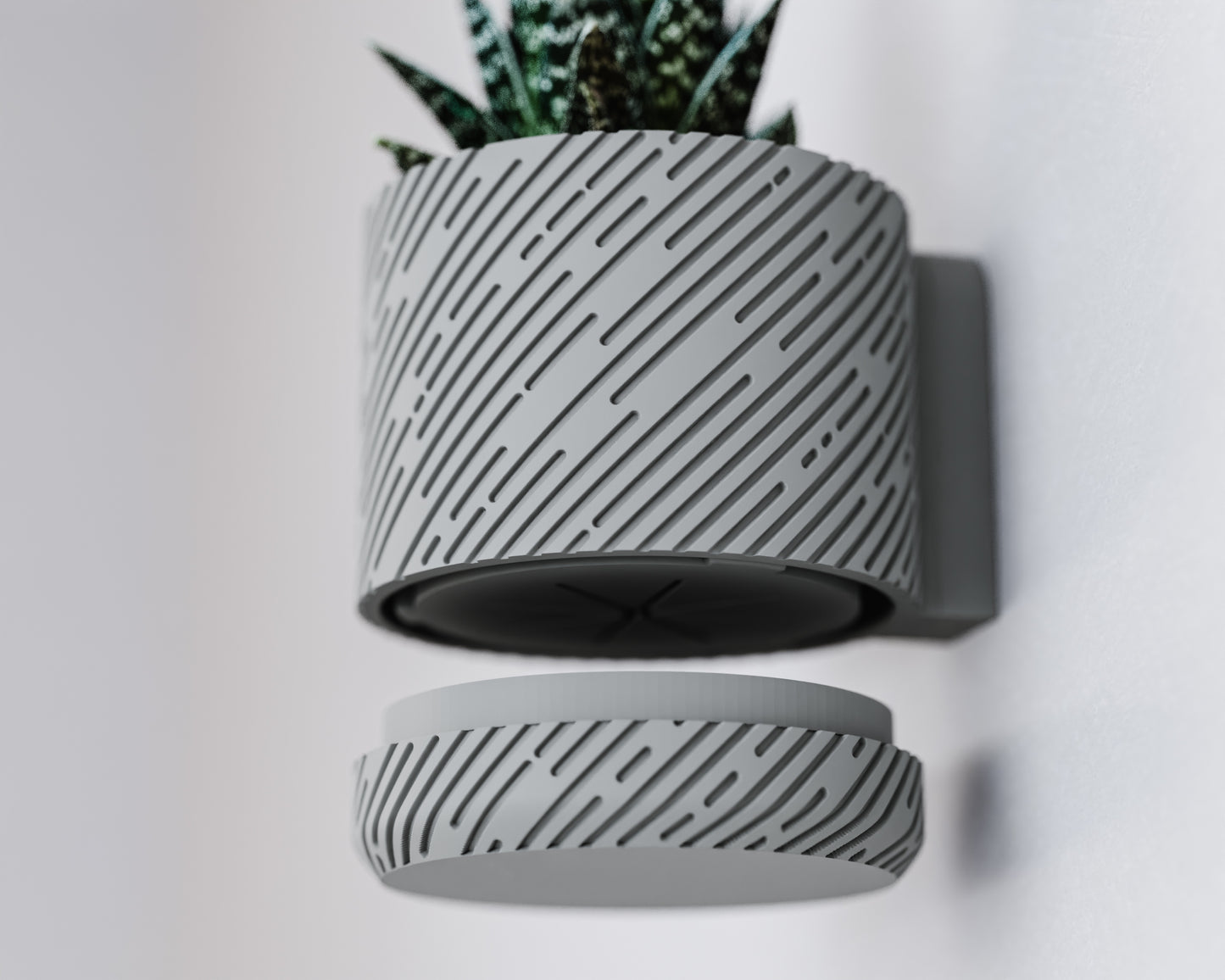 Wall Planter with Hidden Drip Tray