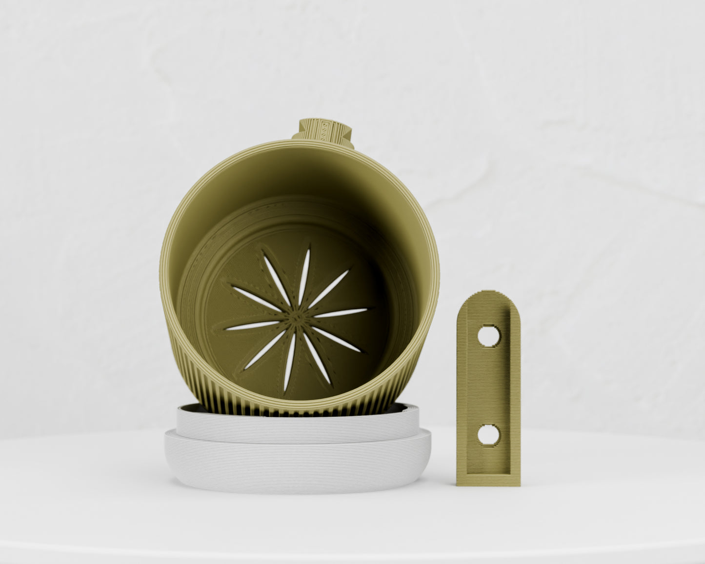 Wall Planter with Hidden Drip Tray