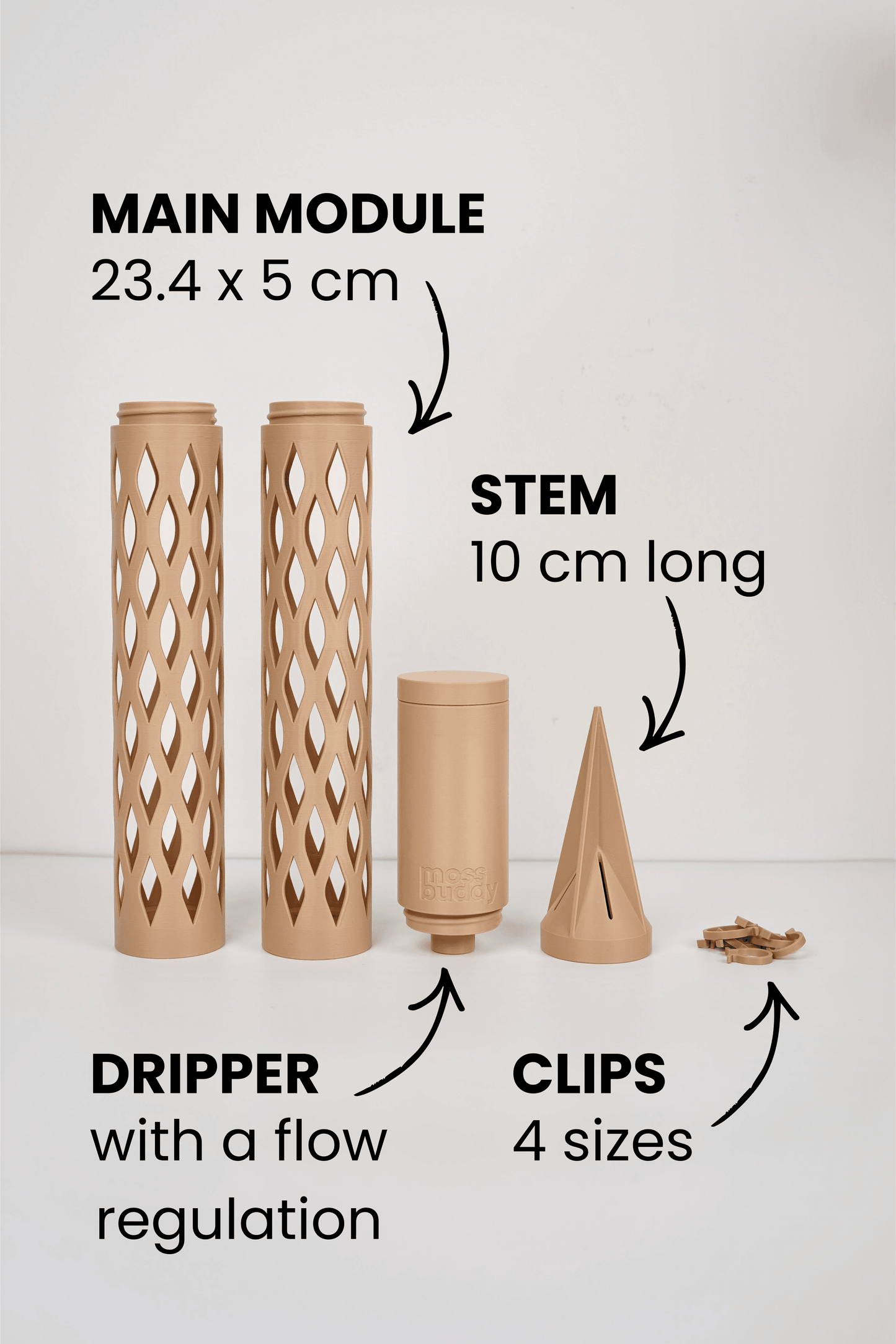 Modular Moss Pole – Sustainable PLA Support for Climbing Plants 🌿