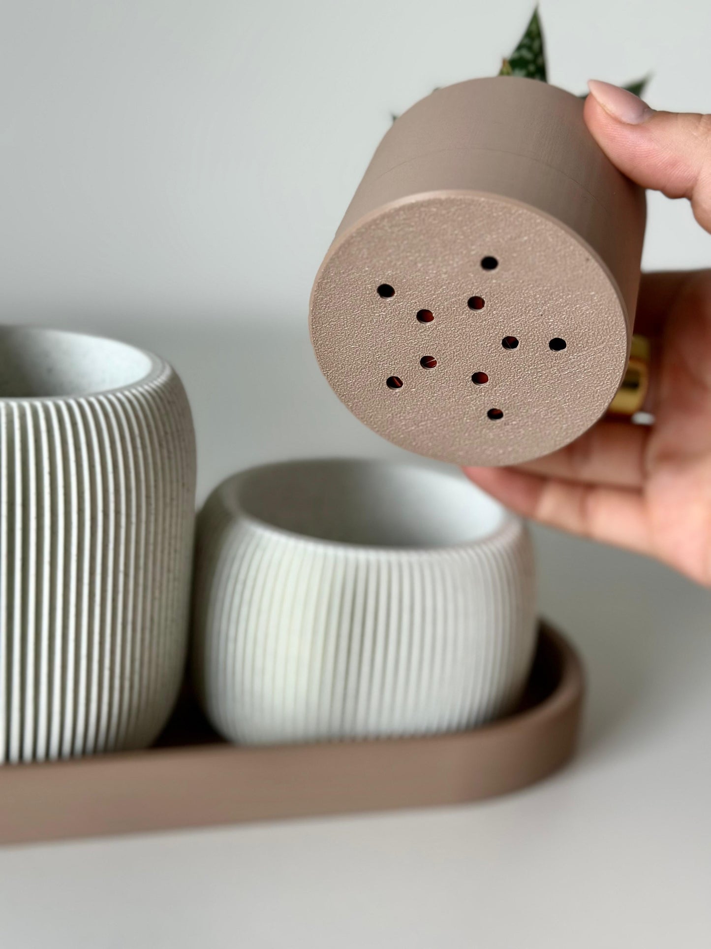 🌿STRAMEL Duo – Planter & Pen Holder Set