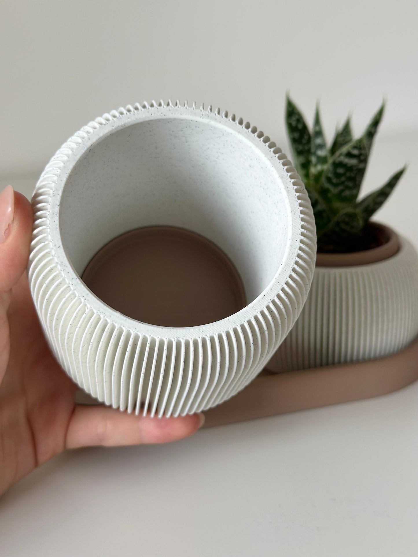 🌿STRAMEL Duo – Planter & Pen Holder Set